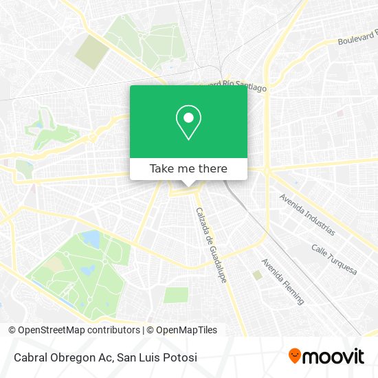 Cabral Obregon Ac map