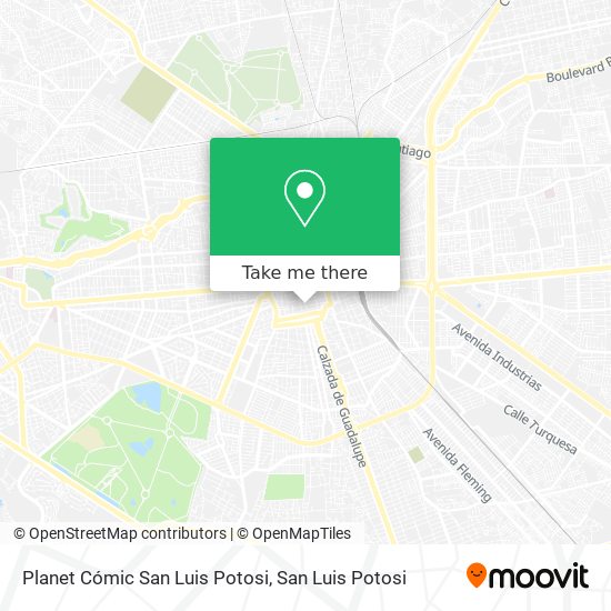 Planet Cómic San Luis Potosi map