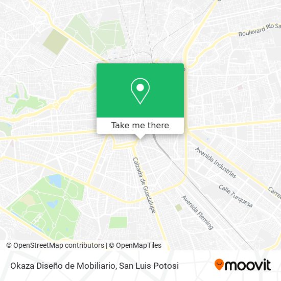 Okaza Diseño de Mobiliario map
