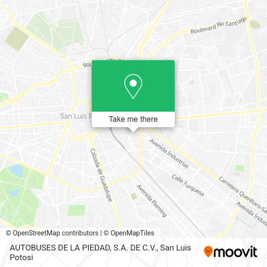AUTOBUSES DE LA PIEDAD, S.A. DE C.V. map