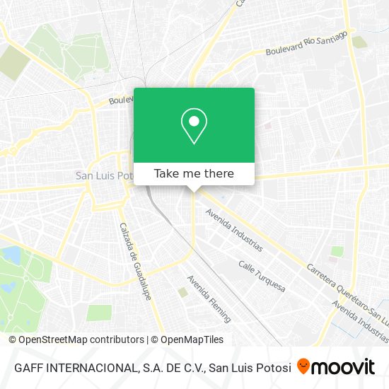 Mapa de GAFF INTERNACIONAL, S.A. DE C.V.