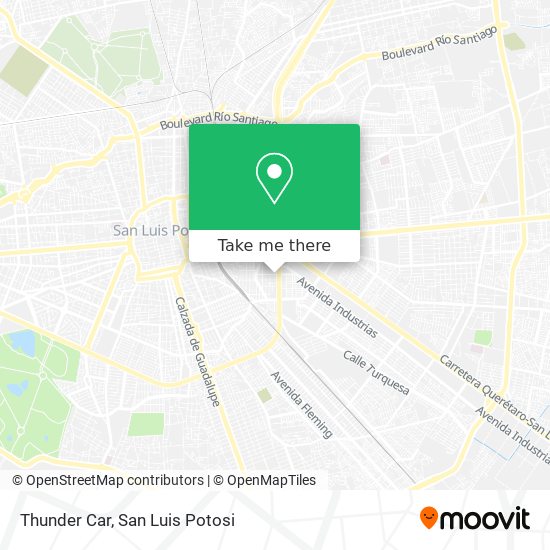 Mapa de Thunder Car