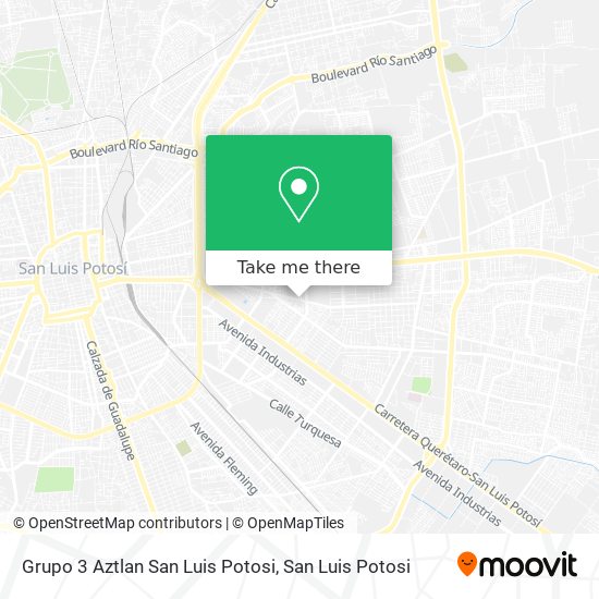 Grupo 3 Aztlan San Luis Potosi map
