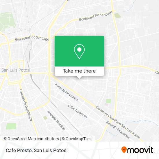 Cafe Presto map