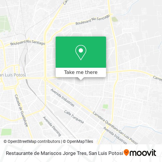 Mapa de Restaurante de Mariscos Jorge Tres