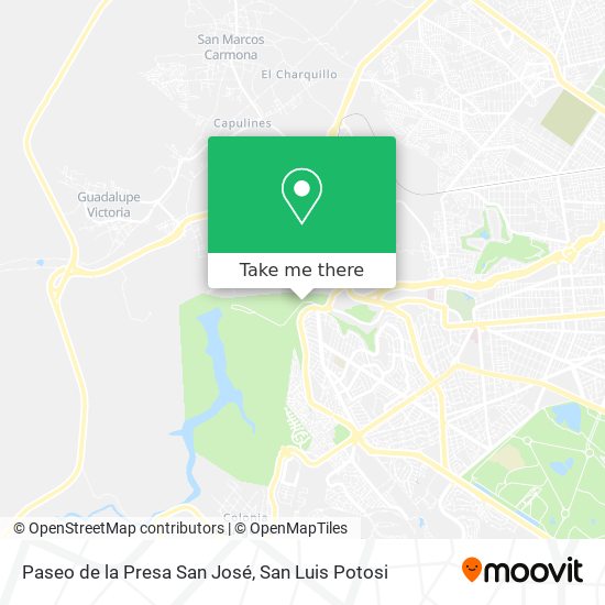 Paseo de la Presa San José map