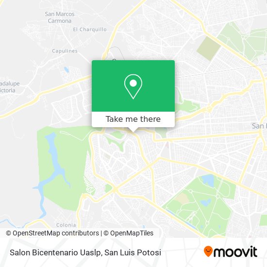 Salon Bicentenario Uaslp map