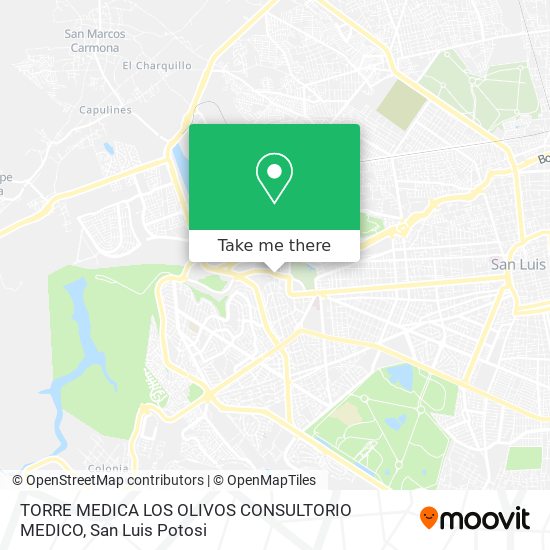 TORRE MEDICA LOS OLIVOS CONSULTORIO MEDICO map