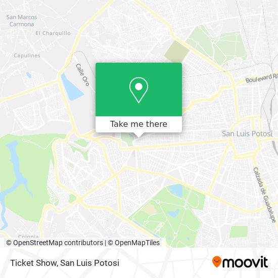 Ticket Show map