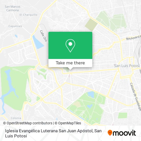 Mapa de Iglesia Evangélica Luterana San Juan Apóstol