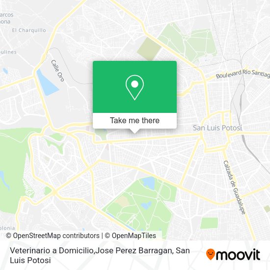 Mapa de Veterinario a Domicilio,Jose Perez Barragan