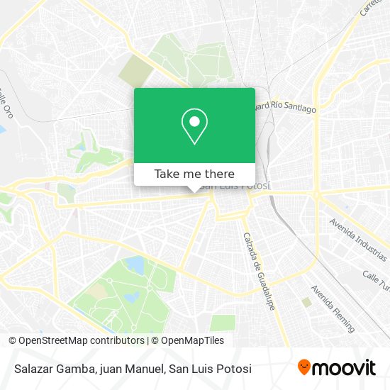Salazar Gamba, juan Manuel map