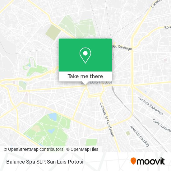 Mapa de Balance Spa SLP