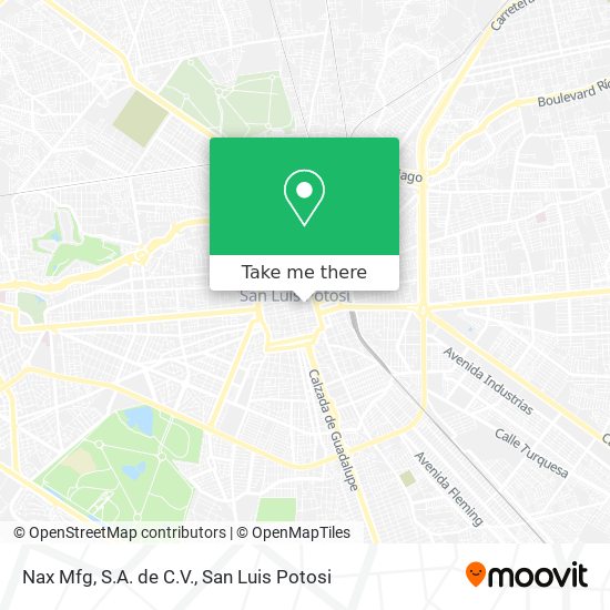 Nax Mfg, S.A. de C.V. map