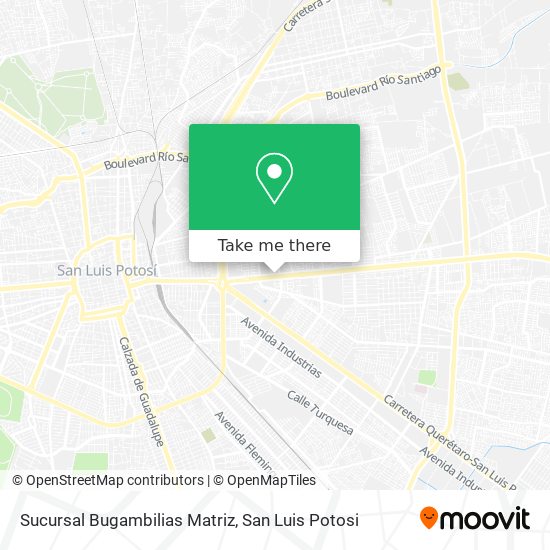Mapa de Sucursal Bugambilias Matriz