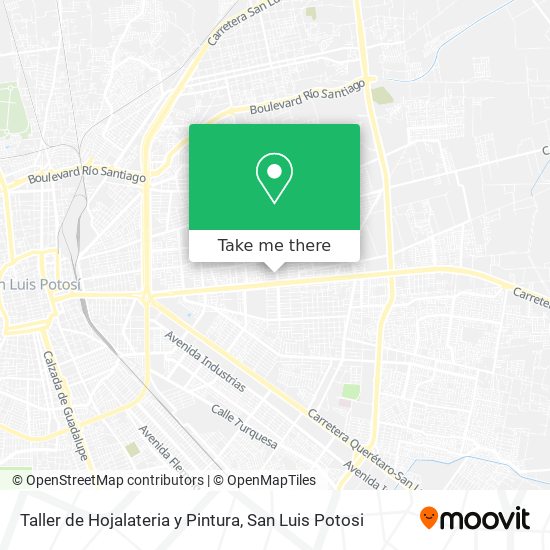 Mapa de Taller de Hojalateria y Pintura