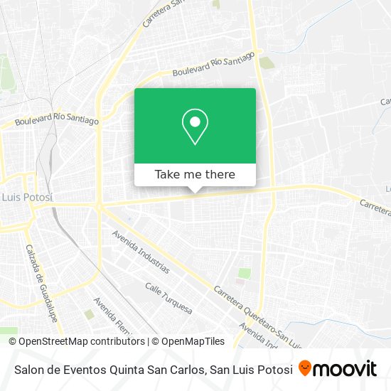 Salon de Eventos Quinta San Carlos map