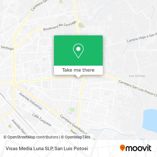Mapa de Visas Media Luna SLP
