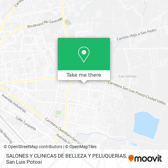 SALONES Y CLINICAS DE BELLEZA Y PELUQUERIAS map
