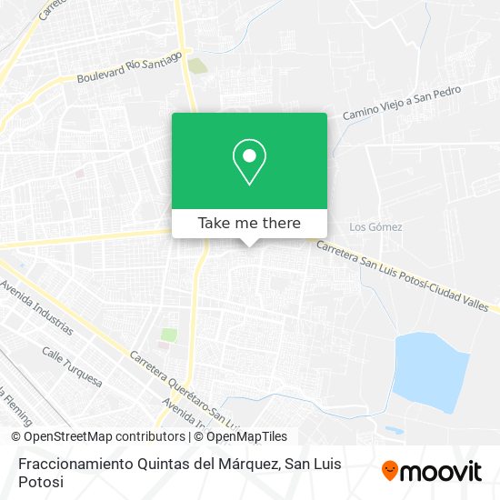 Mapa de Fraccionamiento Quintas del Márquez