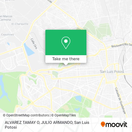 Mapa de ALVAREZ TAMAY O, JULIO ARMANDO