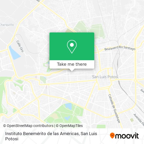 Instituto Benemérito de las Américas map