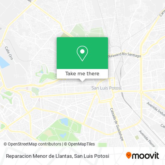 Mapa de Reparacion Menor de Llantas