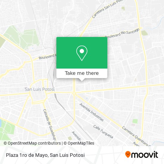 Mapa de Plaza 1ro de Mayo
