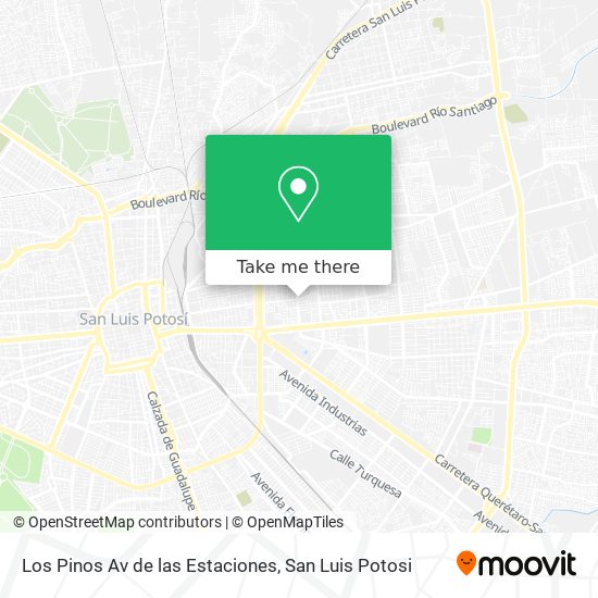 Los Pinos Av de las Estaciones map