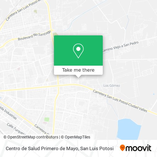 Mapa de Centro de Salud Primero de Mayo