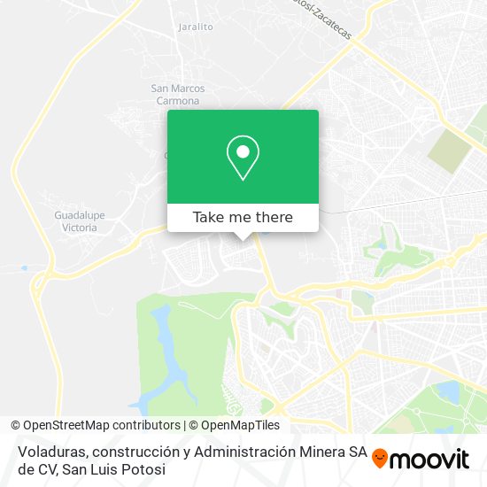 Voladuras, construcción y Administración Minera SA de CV map