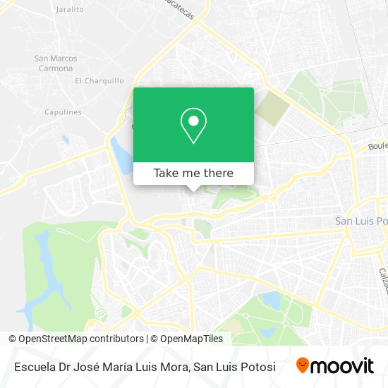 Mapa de Escuela Dr José María Luis Mora