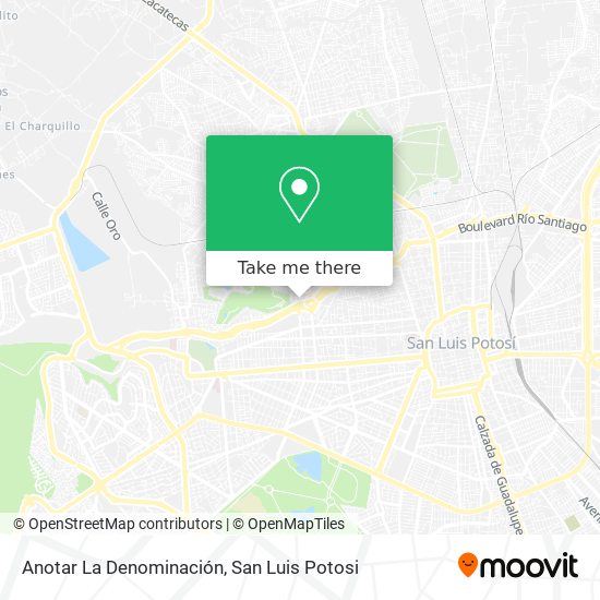Mapa de Anotar La Denominación