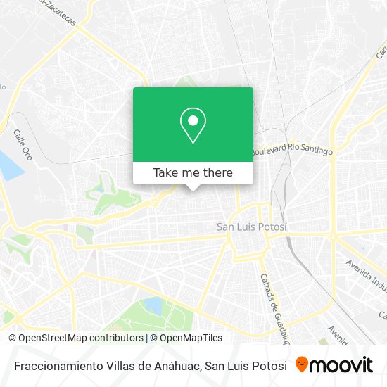 Fraccionamiento Villas de Anáhuac map