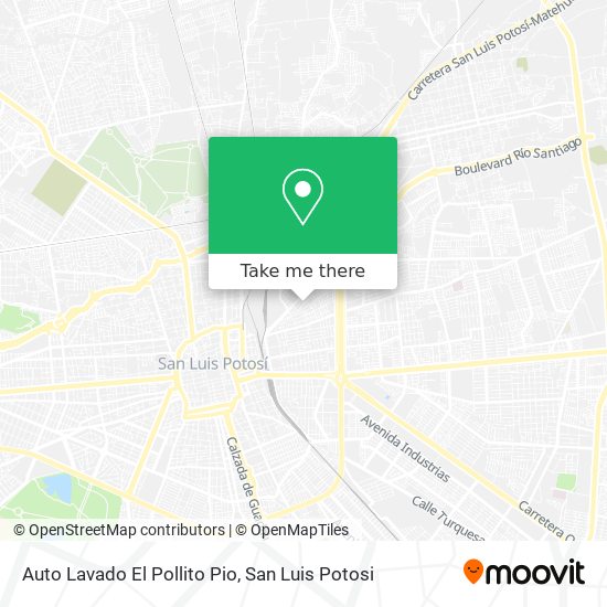 Auto Lavado El Pollito Pio map
