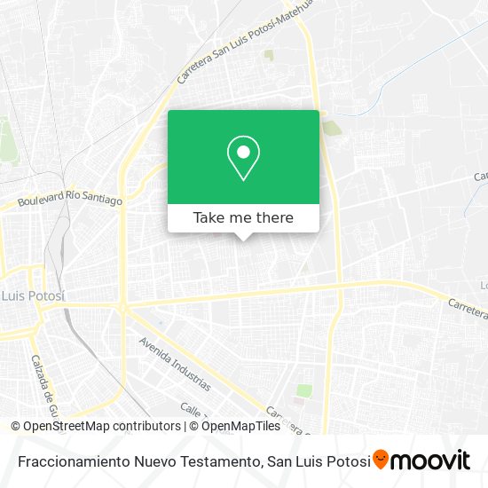 Mapa de Fraccionamiento Nuevo Testamento