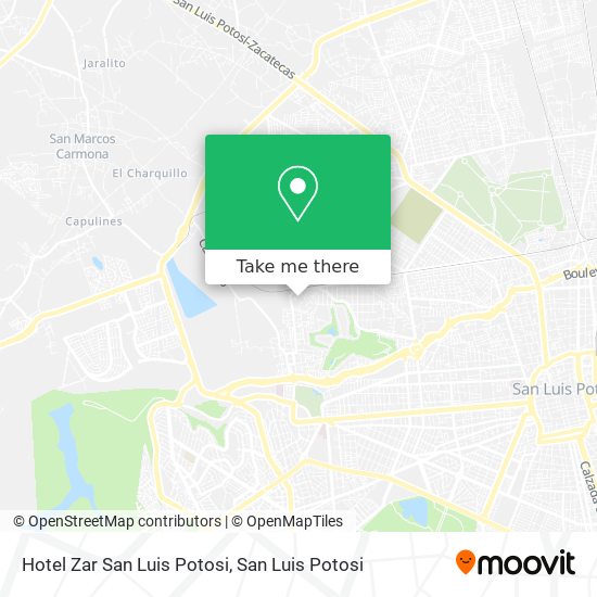 Mapa de Hotel Zar San Luis Potosi