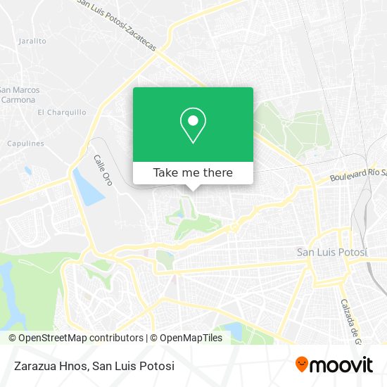 Zarazua Hnos map