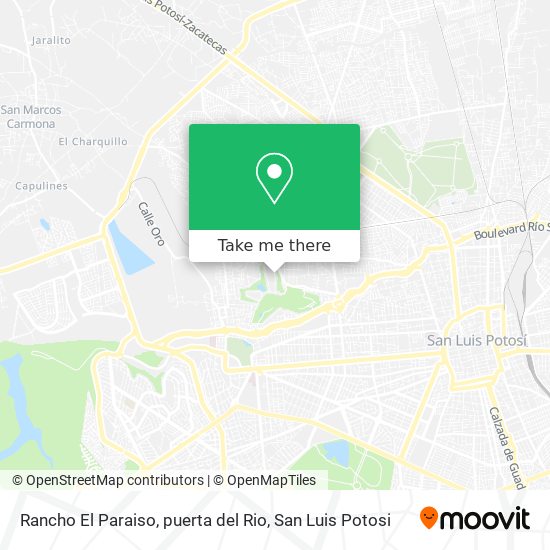 Rancho El Paraiso, puerta del Rio map