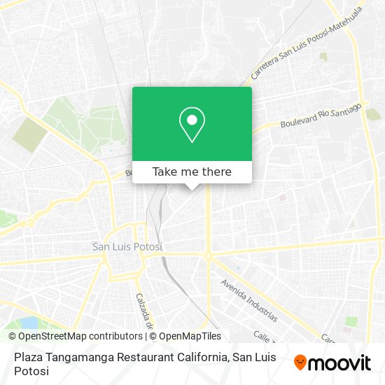 Plaza Tangamanga Restaurant California map