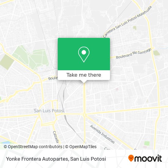 Yonke Frontera Autopartes map