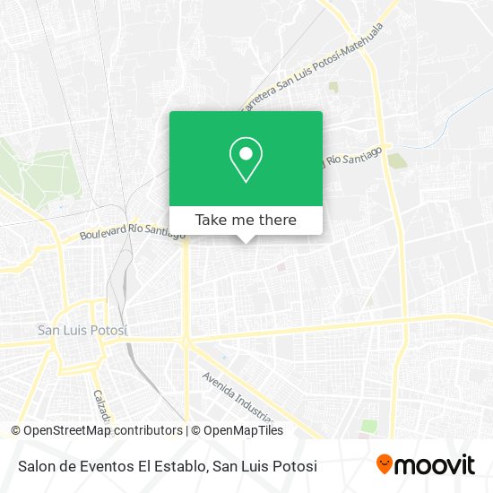 Mapa de Salon de Eventos El Establo