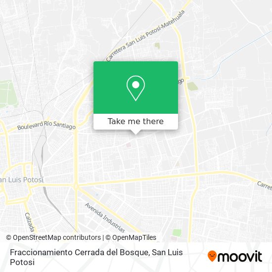 Fraccionamiento Cerrada del Bosque map