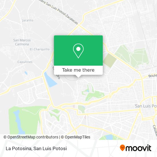 La Potosina map