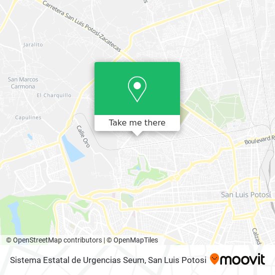 Mapa de Sistema Estatal de Urgencias Seum