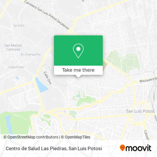 Mapa de Centro de Salud Las Piedras