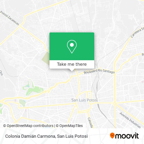 Mapa de Colonia Damián Carmona