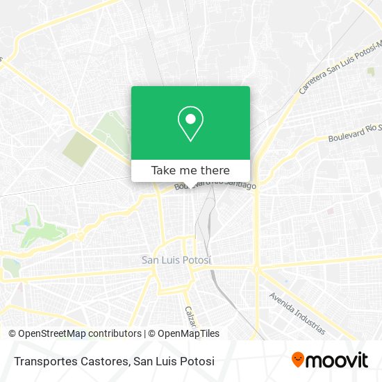 Transportes Castores map