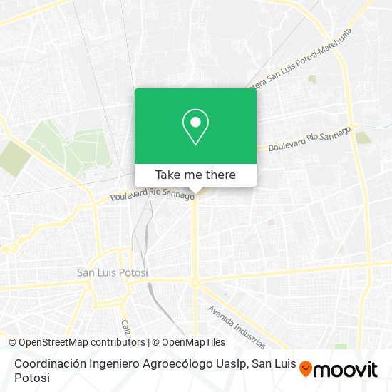 Mapa de Coordinación Ingeniero Agroecólogo Uaslp