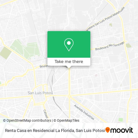 Renta Casa en Residencial La Florida map